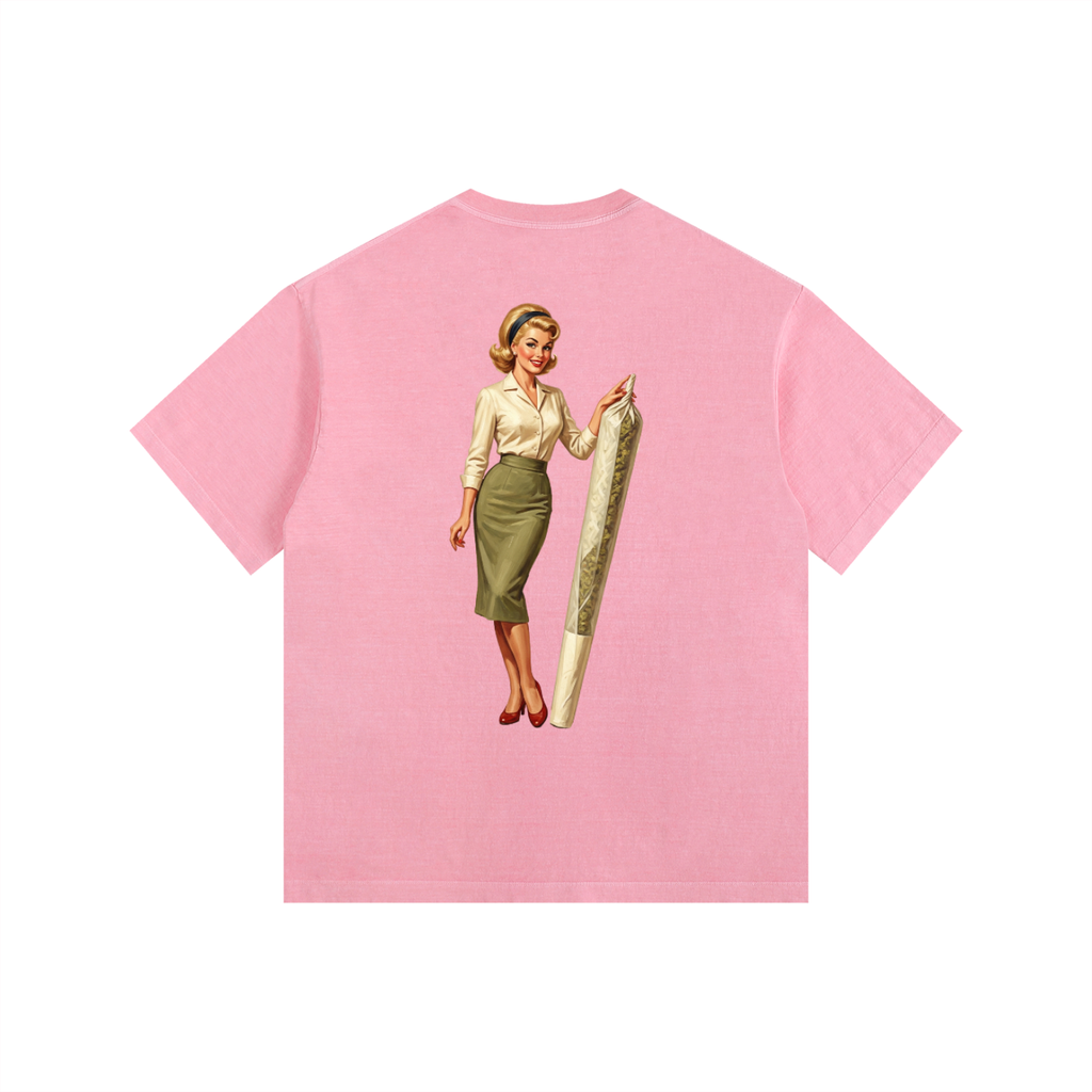 Vintage Washed Oversized Cotton T-Shirt