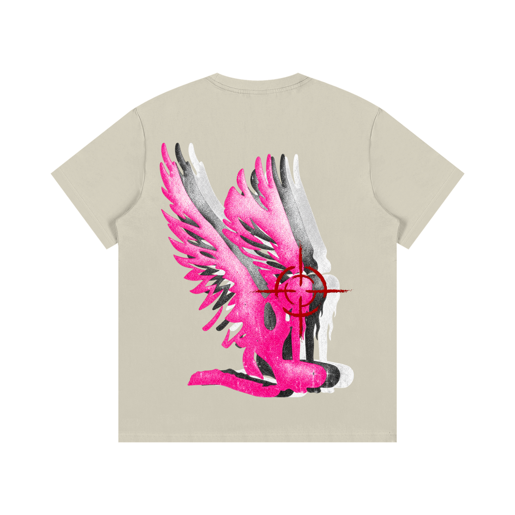 Triple Tri-color wave ANGEL tee