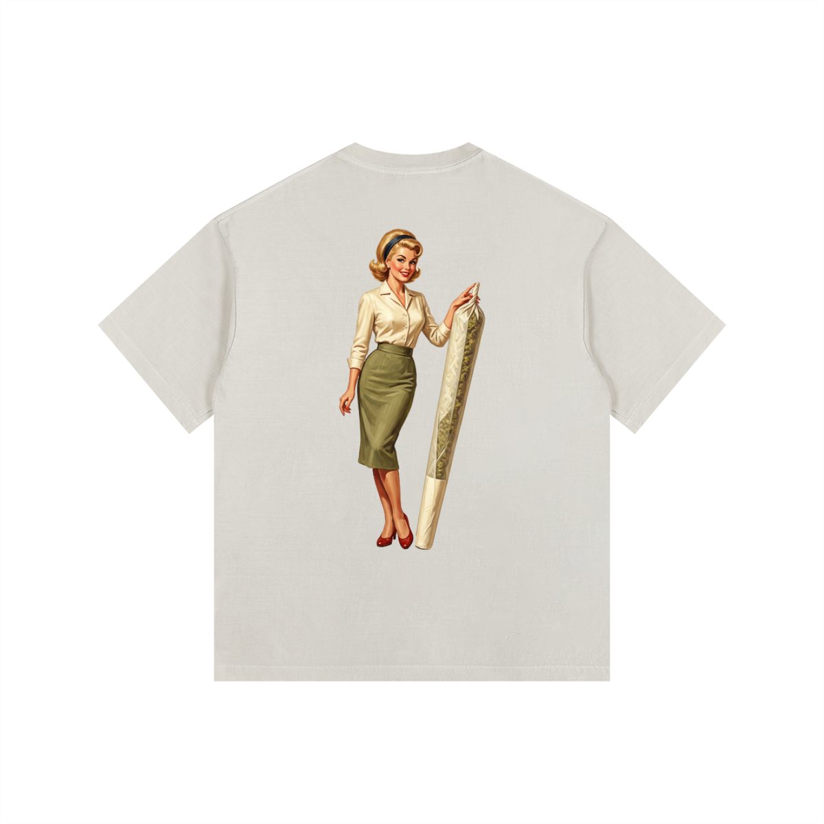 Vintage Washed Oversized Cotton T-Shirt