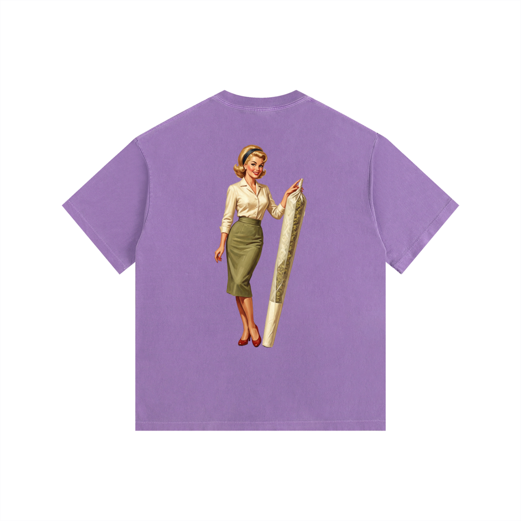Vintage Washed Oversized Cotton T-Shirt