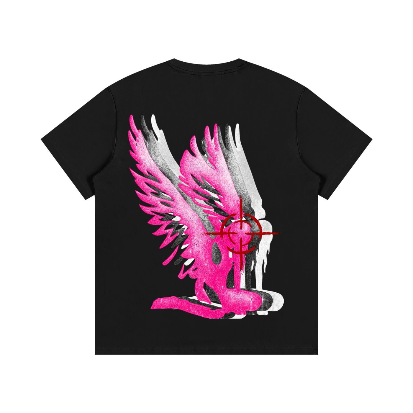 Triple Tri-color wave ANGEL tee