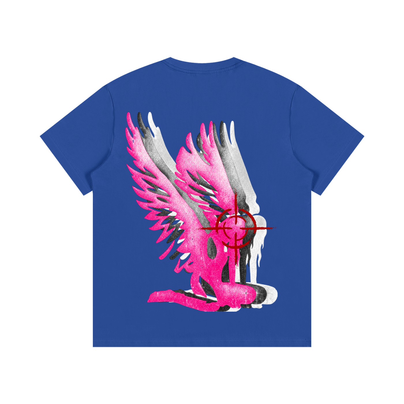 Triple Tri-color wave ANGEL tee