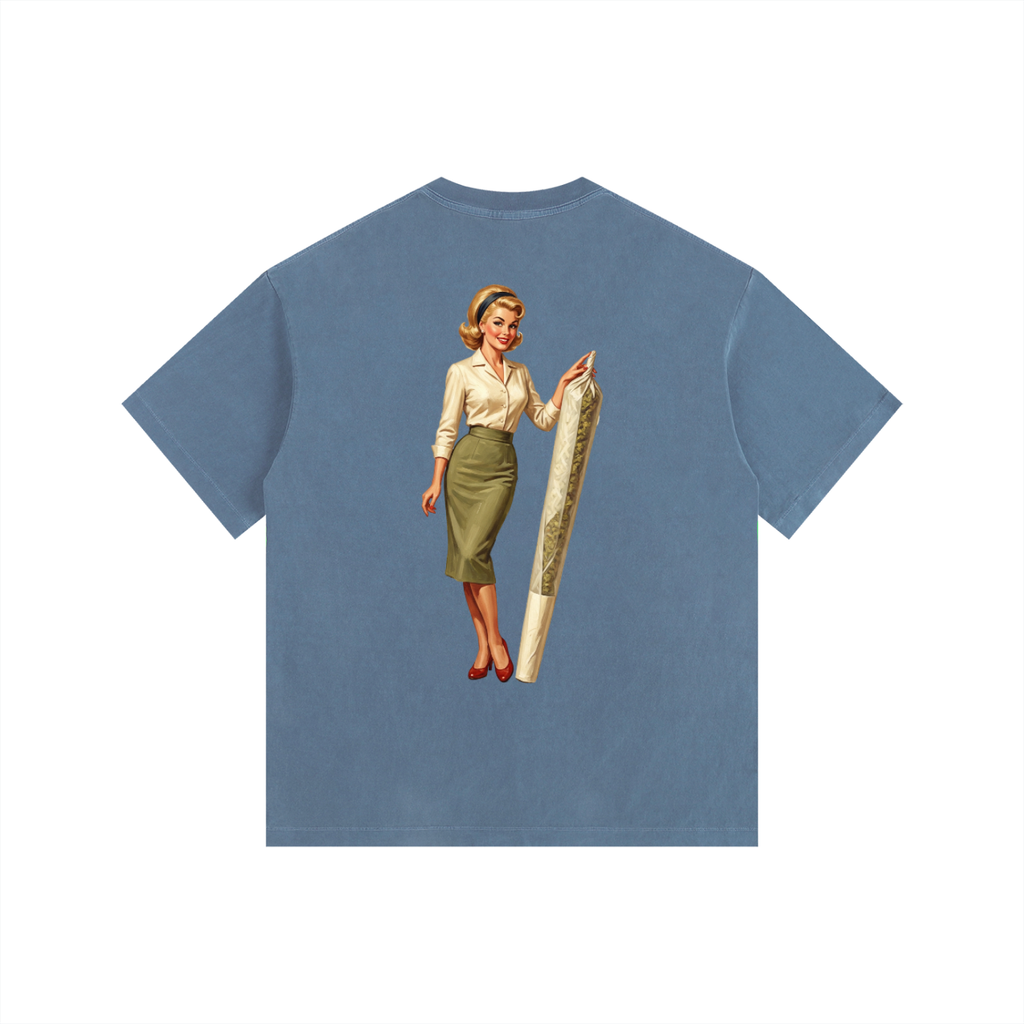 Vintage Washed Oversized Cotton T-Shirt