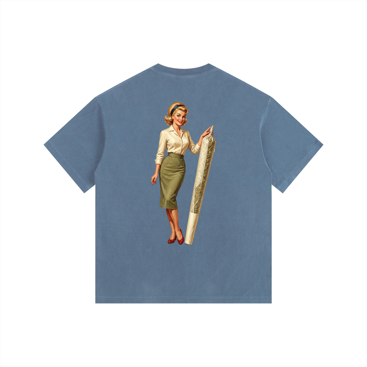 Vintage Washed Oversized Cotton T-Shirt
