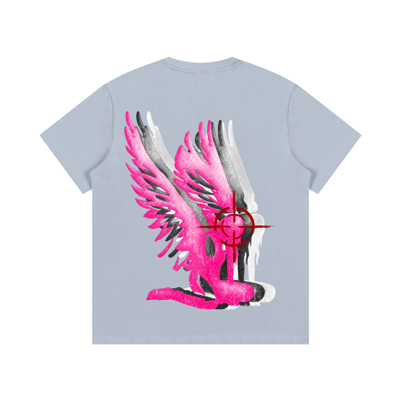 Triple Tri-color wave ANGEL tee